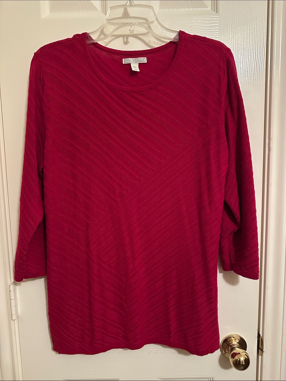 Dana Buchman Long Sleeve Crewneck Top